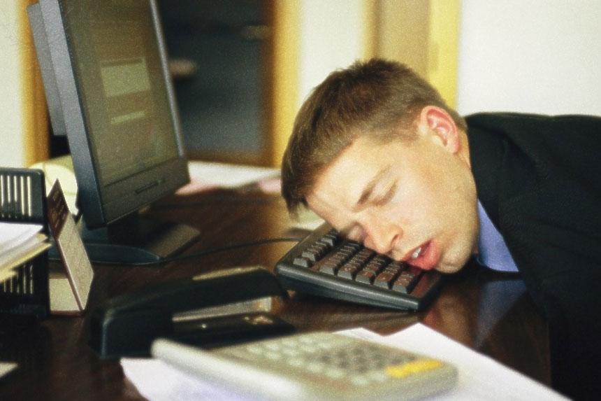 Sleeping at work hiringplug