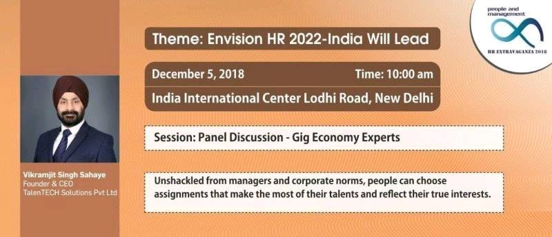 vikramjit singh sahaye hr extravaganza 2018 pnm conclave gig economy